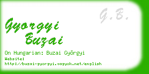 gyorgyi buzai business card